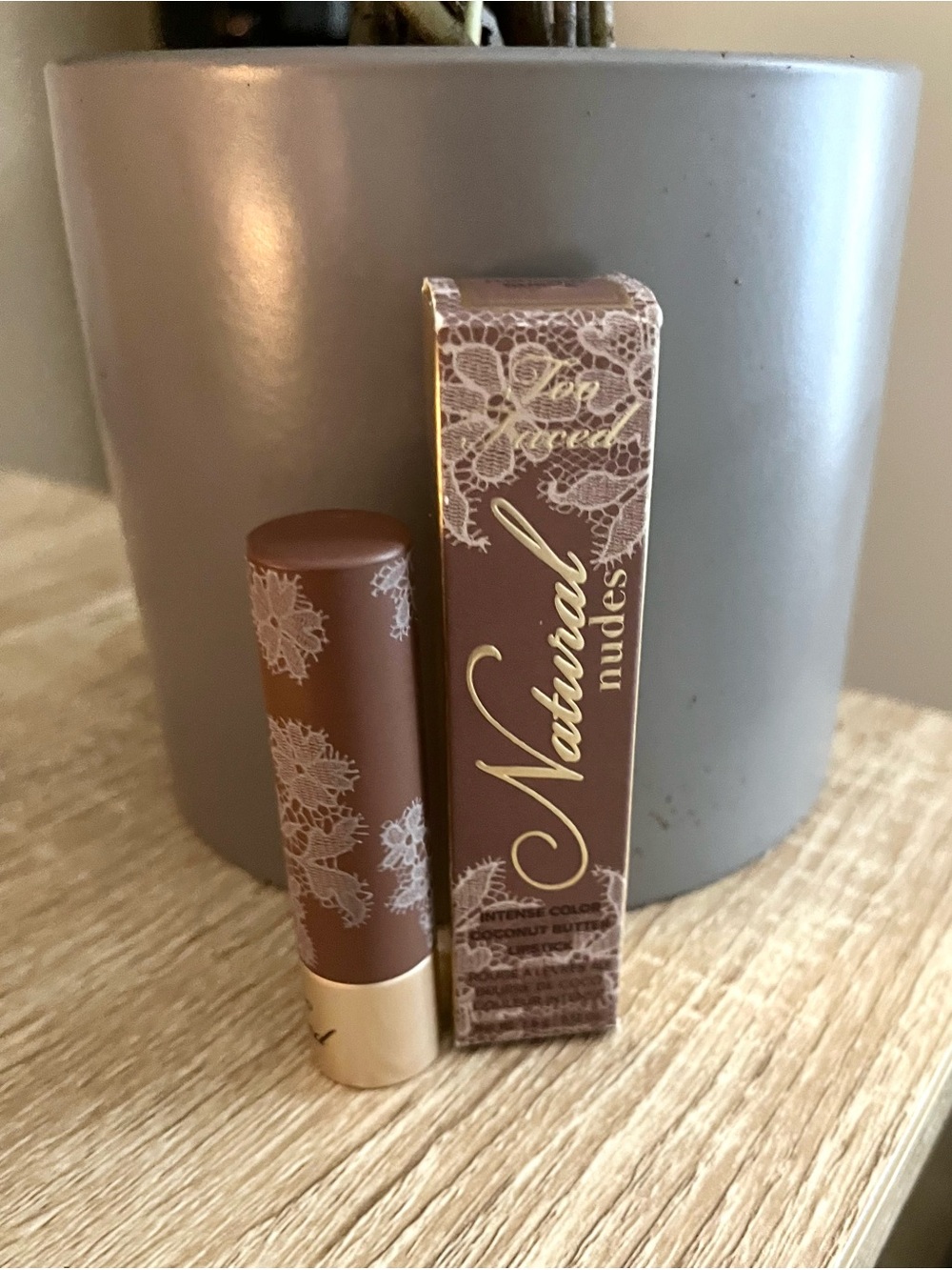 Too Faced Natural Nudes Lipstick — Warm Brown